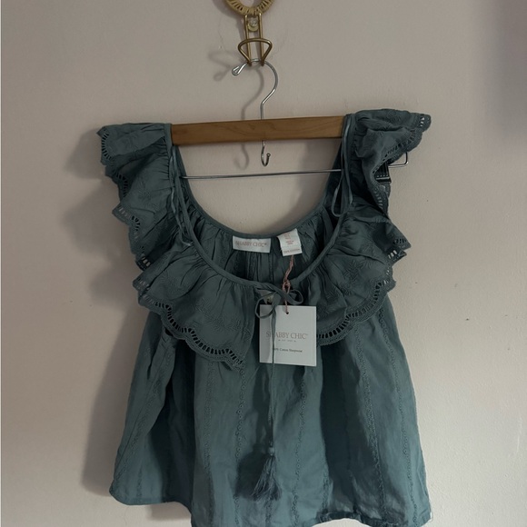 Shabby Chic Dark Gray Ruffle Pajama Set - Picture 2 of 5